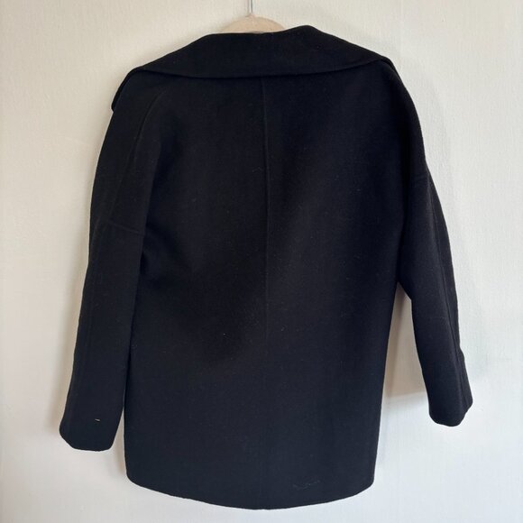 Black Wool Nap Loungewear Jacket - Picture 2 of 2